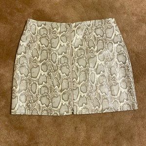 After Market white and gray snake skin skirt! Worn once- perfect condition